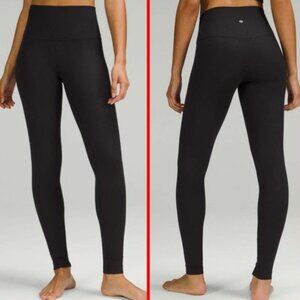 Lululemon Align Ribbed High-Rise Pant 28" Black 0 XS